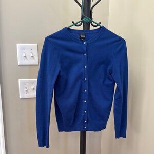 Black Saks Fifth Avenue Blue Cardigan Sweater